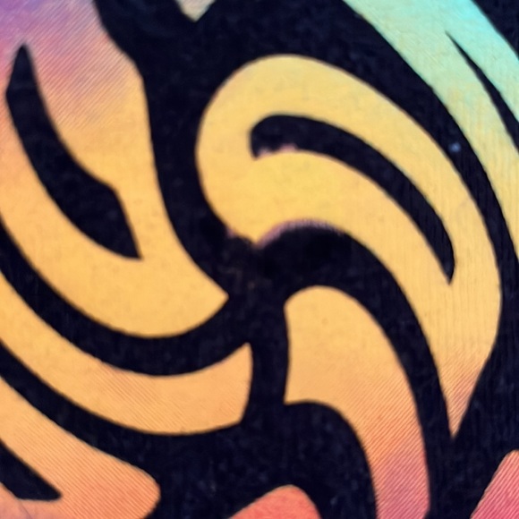 Adidas Black Cotton Hoodie with Twisted multi color Logo. Youth size 10-12 - Picture 7 of 7